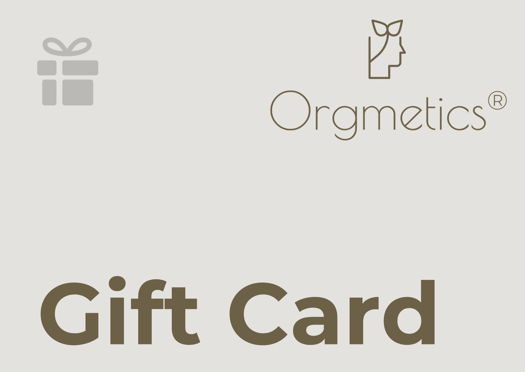 Orgmetics® Gift Card